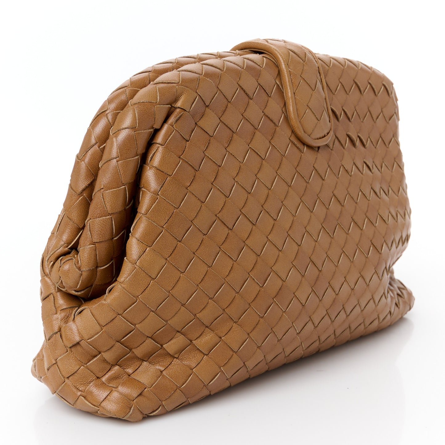 Nappa Intrecciato The Lauren 1980 Clutch Camel