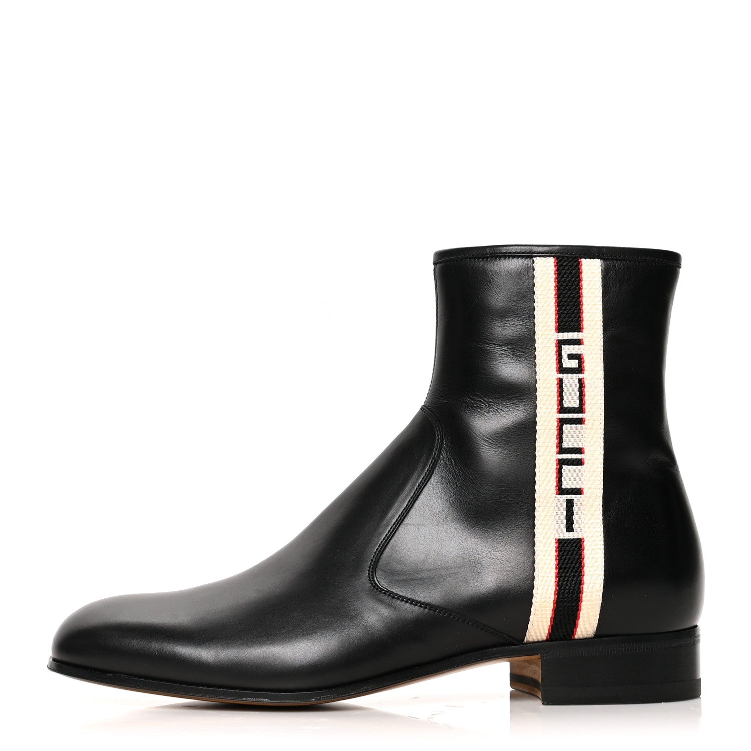 Gucci Calfskin Mens Sport Ankle Boots 8.5 Black 1 of 7