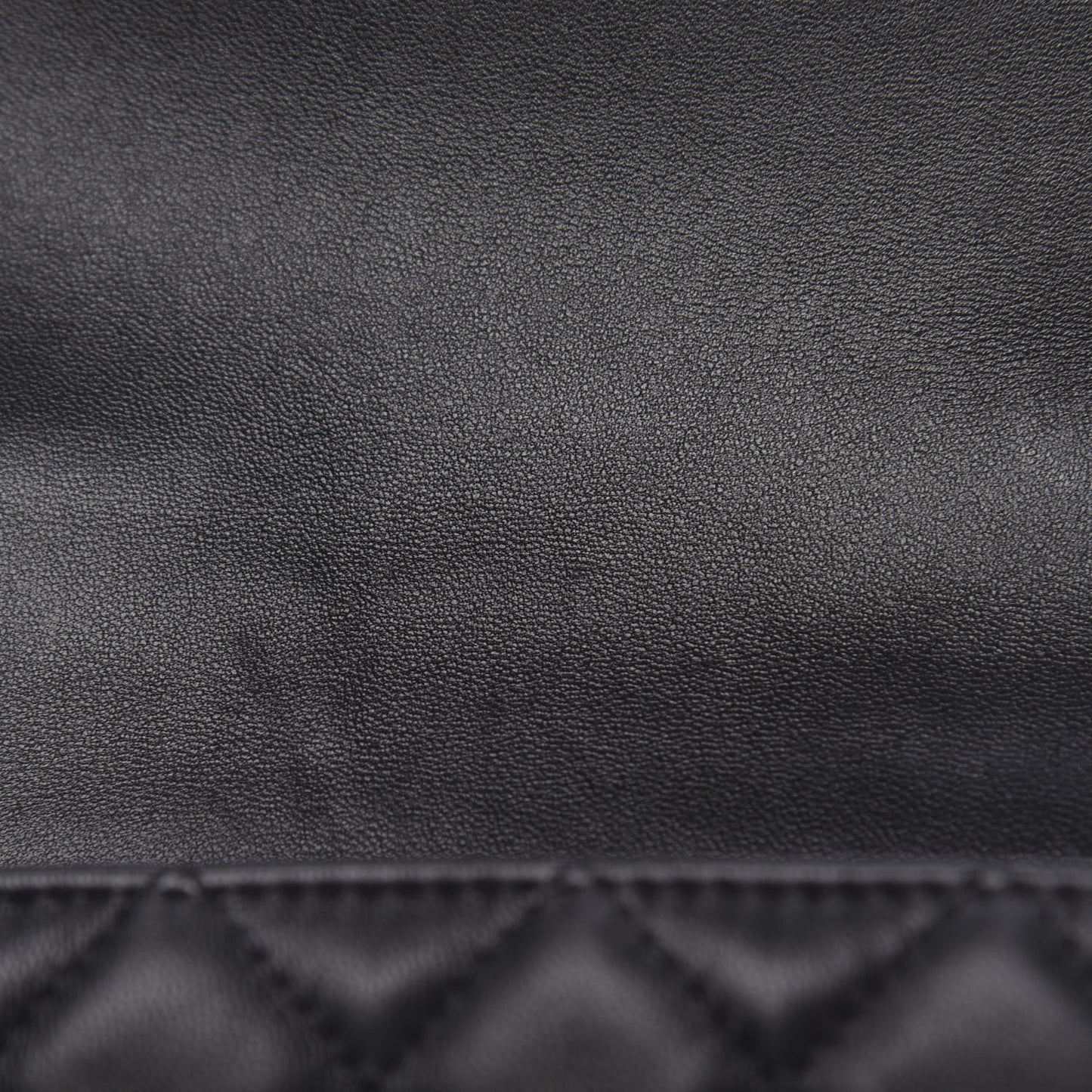 Lambskin Quilted Mini Rectangular Flap Black
