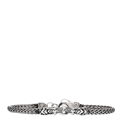 John Hardy JOHN HARDY Sterling Silver Blue Sapphire Double Dragon Head Legends Naga Bracelet 1 of 4