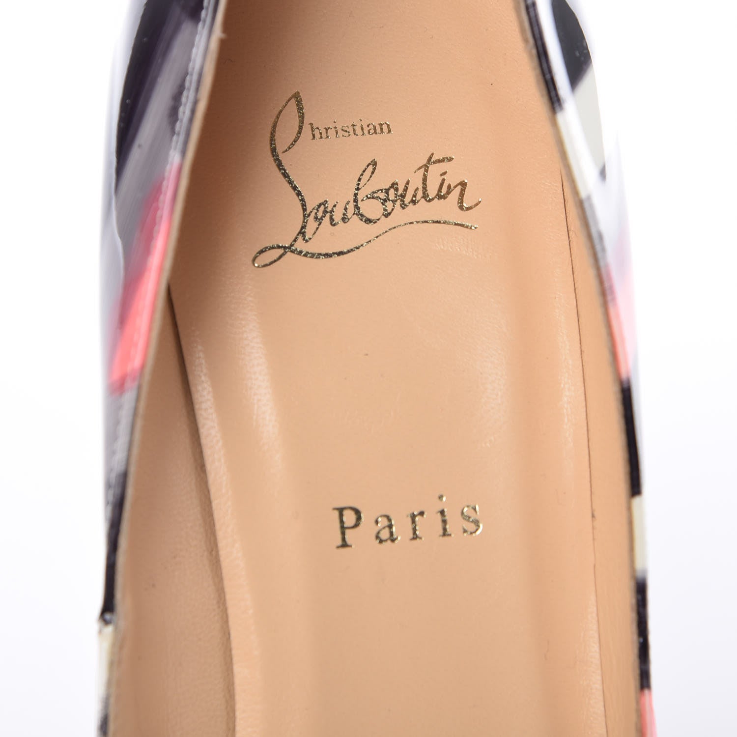 Christian Louboutin Patent Pigalle Stripe Graffiti 120 Pumps 40.5 Multi 9 of 11