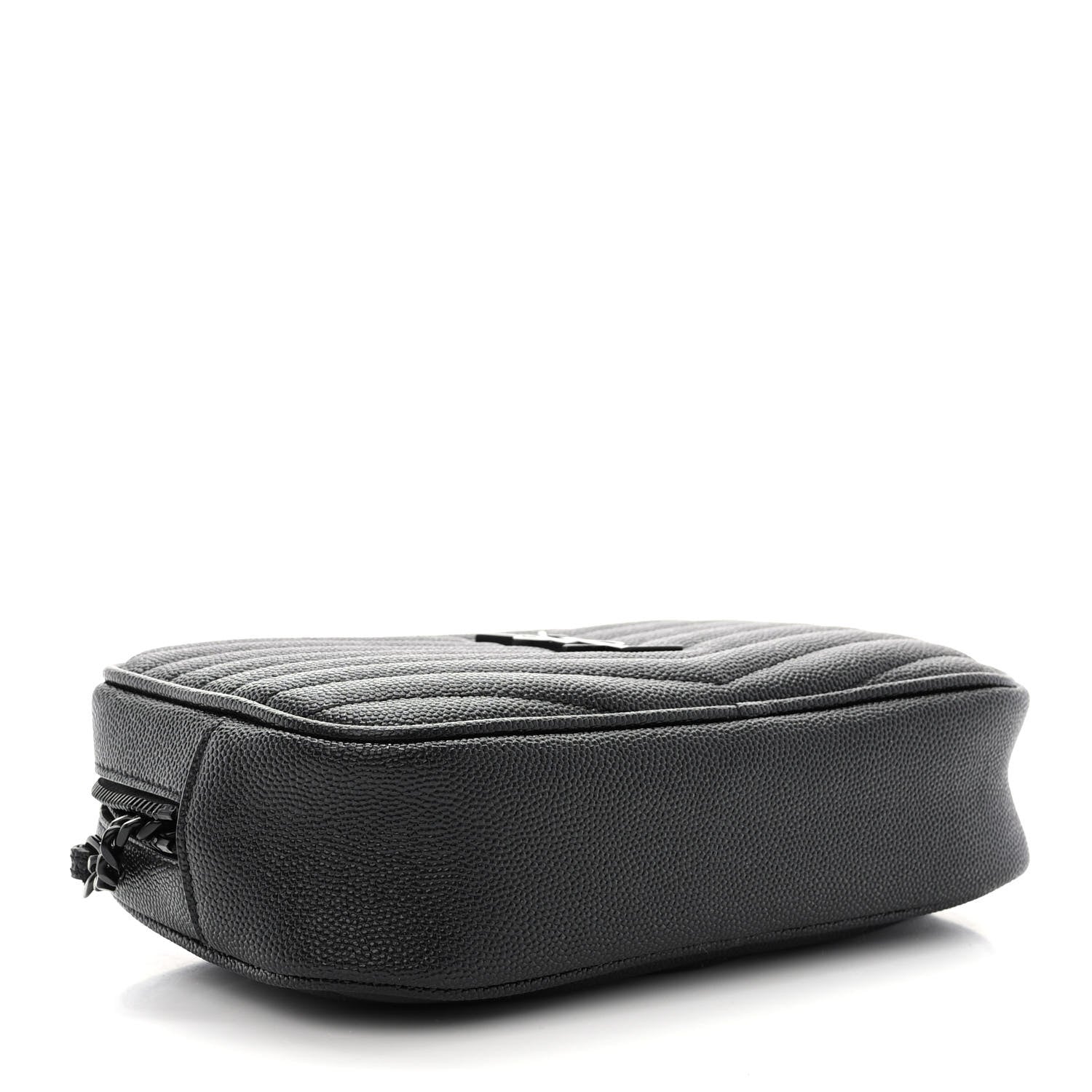 Saint Laurent Grain De Poudre Matelasse Monochrome Monogram Mini Lou Camera Bag Black 4 of 10