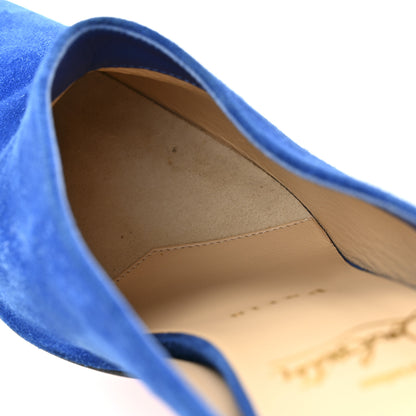 Christian Louboutin Veau Velours Quart 80 Mules 37 Cyclades 9 of 9