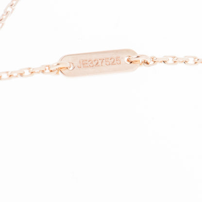 Van Cleef & Arpels 18K Rose Gold Carnelian Sweet Alhambra Pendant Necklace 6 of 6