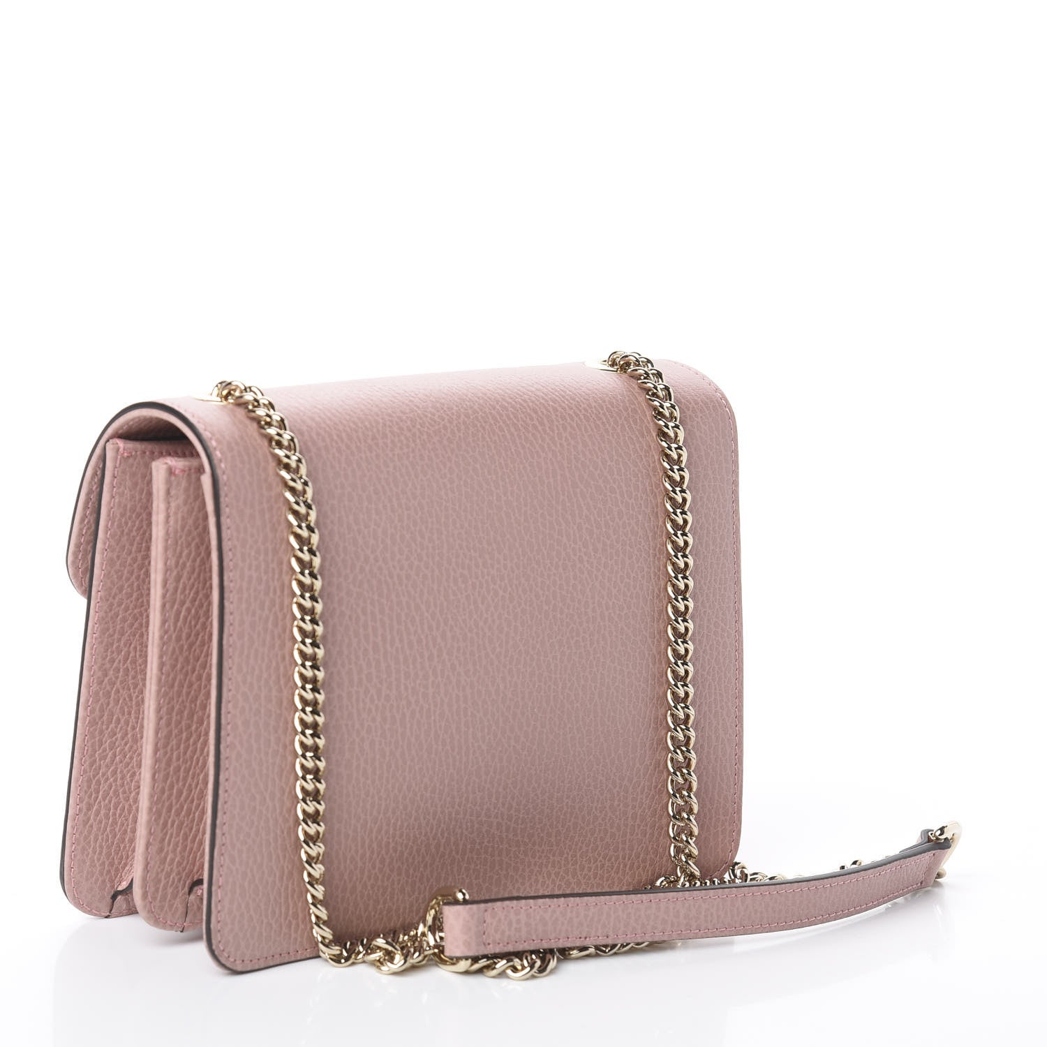 Gucci Dollar Calfskin Small Interlocking G Shoulder Bag Soft Pink 2 of 8