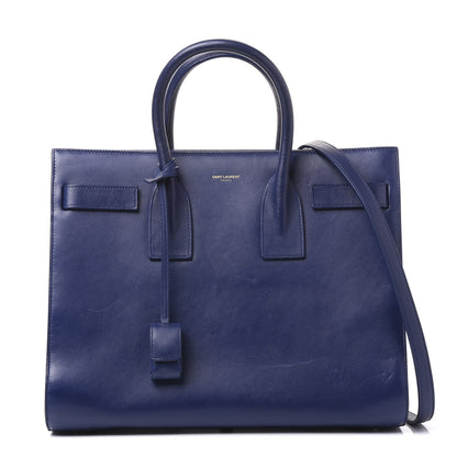 Saint Laurent Calfskin Small Sac De Jour New Marine 1 of 8