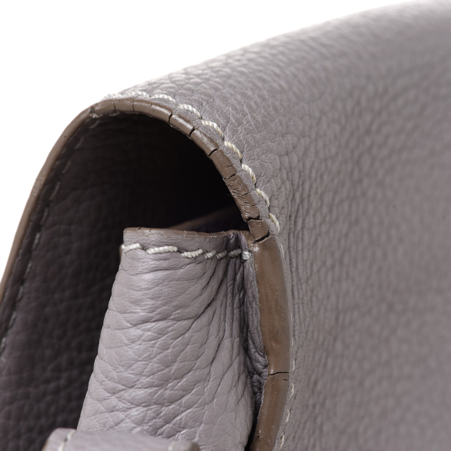 Chloe Calfskin Mini Marcie Round Crossbody Bag Cashmere Grey 11 of 12