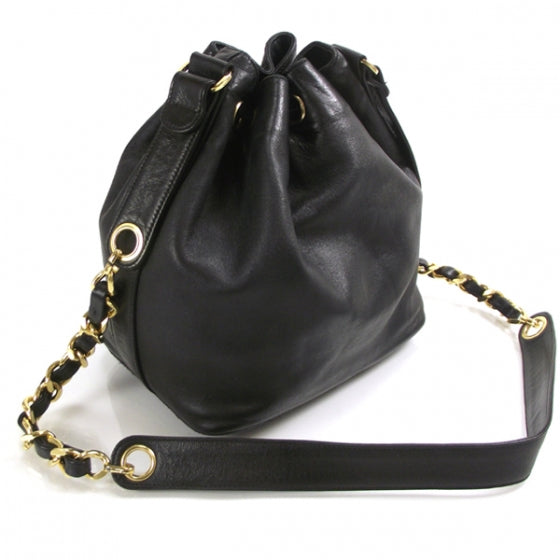 Chanel Lambskin Drawstring Bag 3 of 11