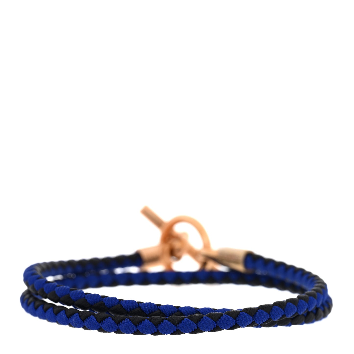 Swift Silk Braided Glenan Double Tour Bracelet Indigo Fonce Black