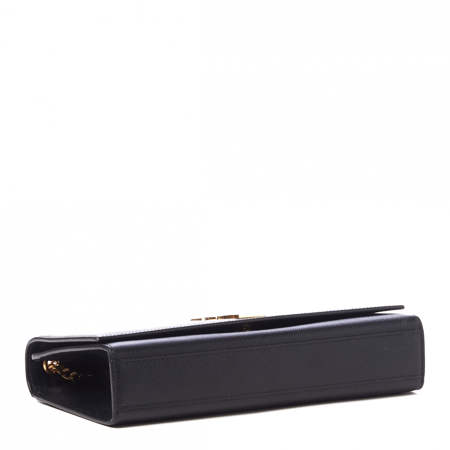 Saint Laurent Grain De Poudre Medium Classic Monogram Kate Satchel Black 3 of 8