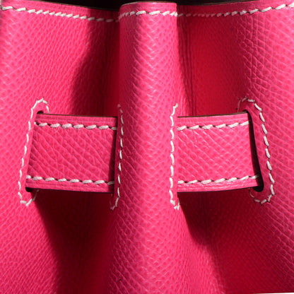 Hermes Epsom Candy Birkin 35 Rose Tyrien and Rubis 14 of 22