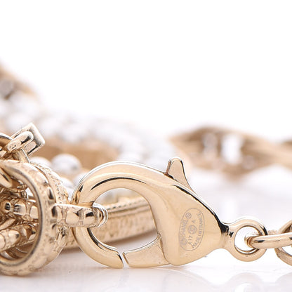 Chanel Pearl CC Chain Necklace Gold 6 of 7