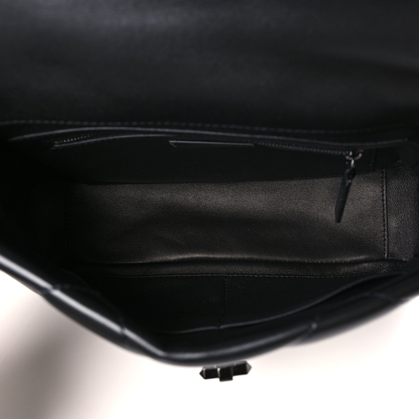 Nappa Monochrome Large Roman Stud Shoulder Bag Black