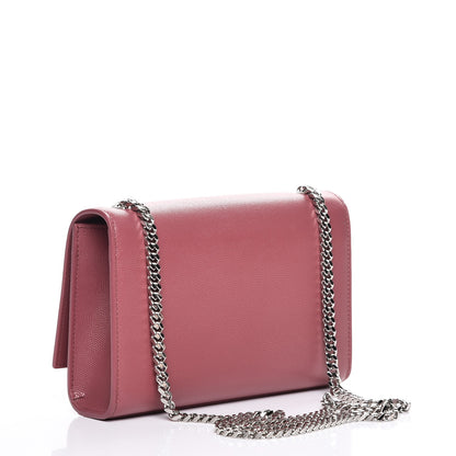 Saint Laurent Grain De Poudre Small Classic Monogram Kate Satchel Mystic Rose 3 of 7