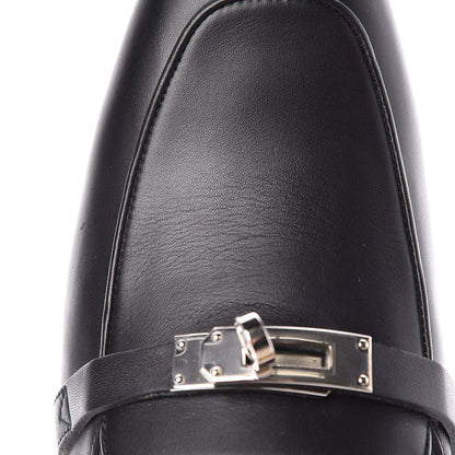 Hermes Goatskin Oz Mules 37 Black 8 of 12