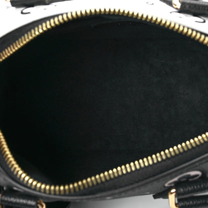Louis Vuitton Empreinte Monogram Spring in the City Speedy Bandouliere 20 Black White Pink 5 of 8