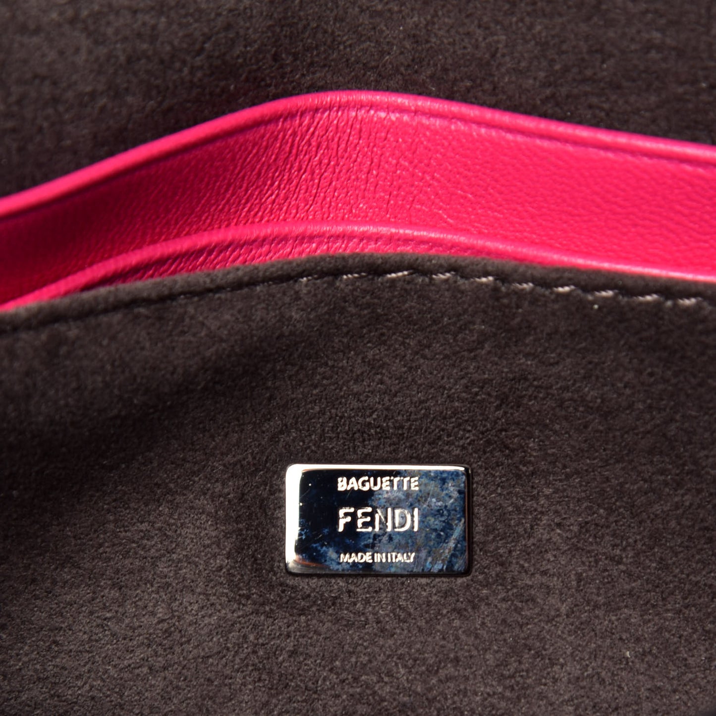 Shiny Nappa Micro Baguette Fuchsia