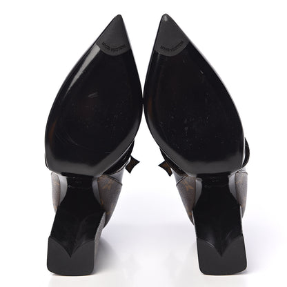 Louis Vuitton Calfskin Patent Monogram Matchmake Low Boots 39 5 of 11