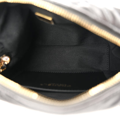 Chanel Metallic Calfskin Pearl Quilted CC Mini Camera Case Ruthenium 5 of 11