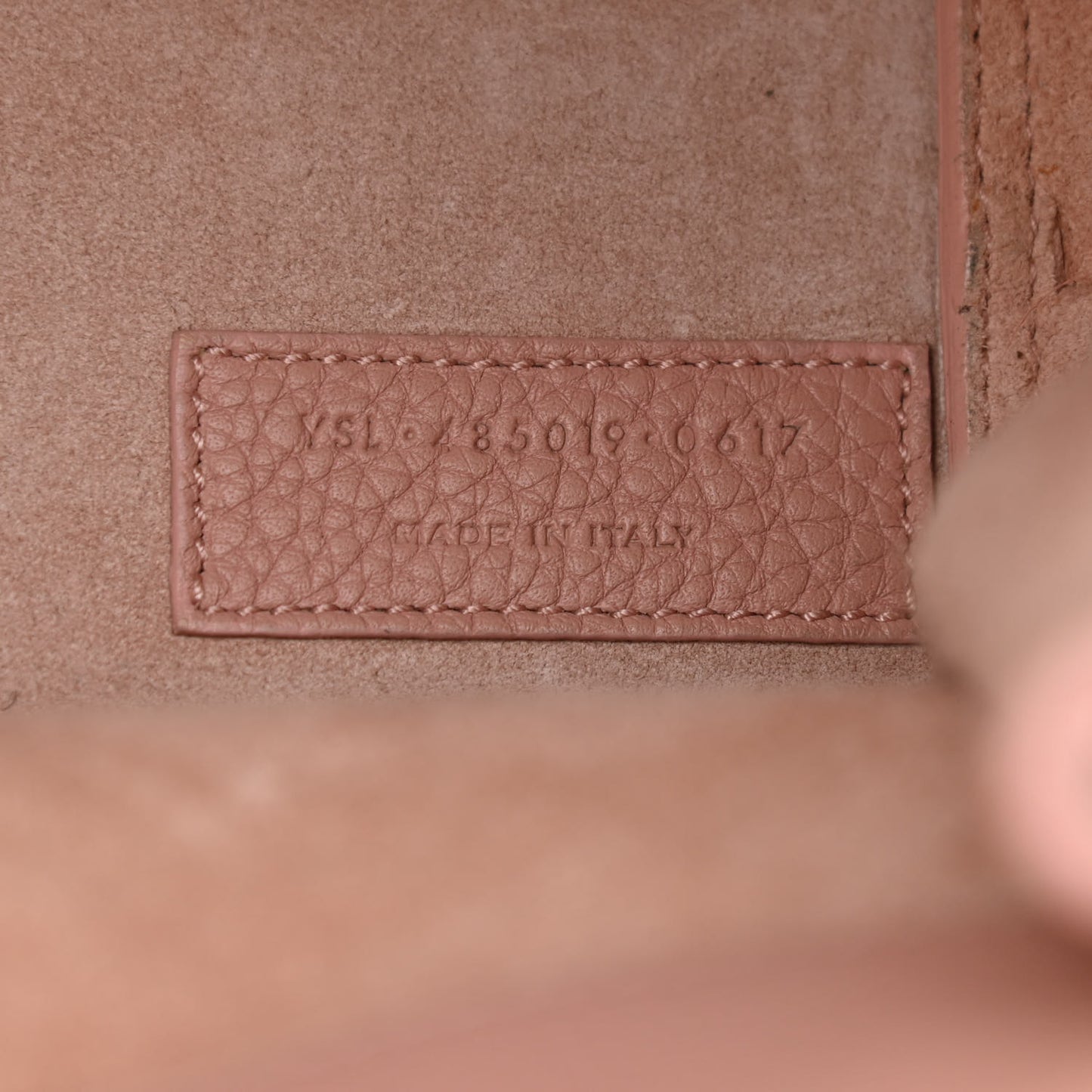 Grained Calfskin Nano Supple Sac De Jour Antique Rose