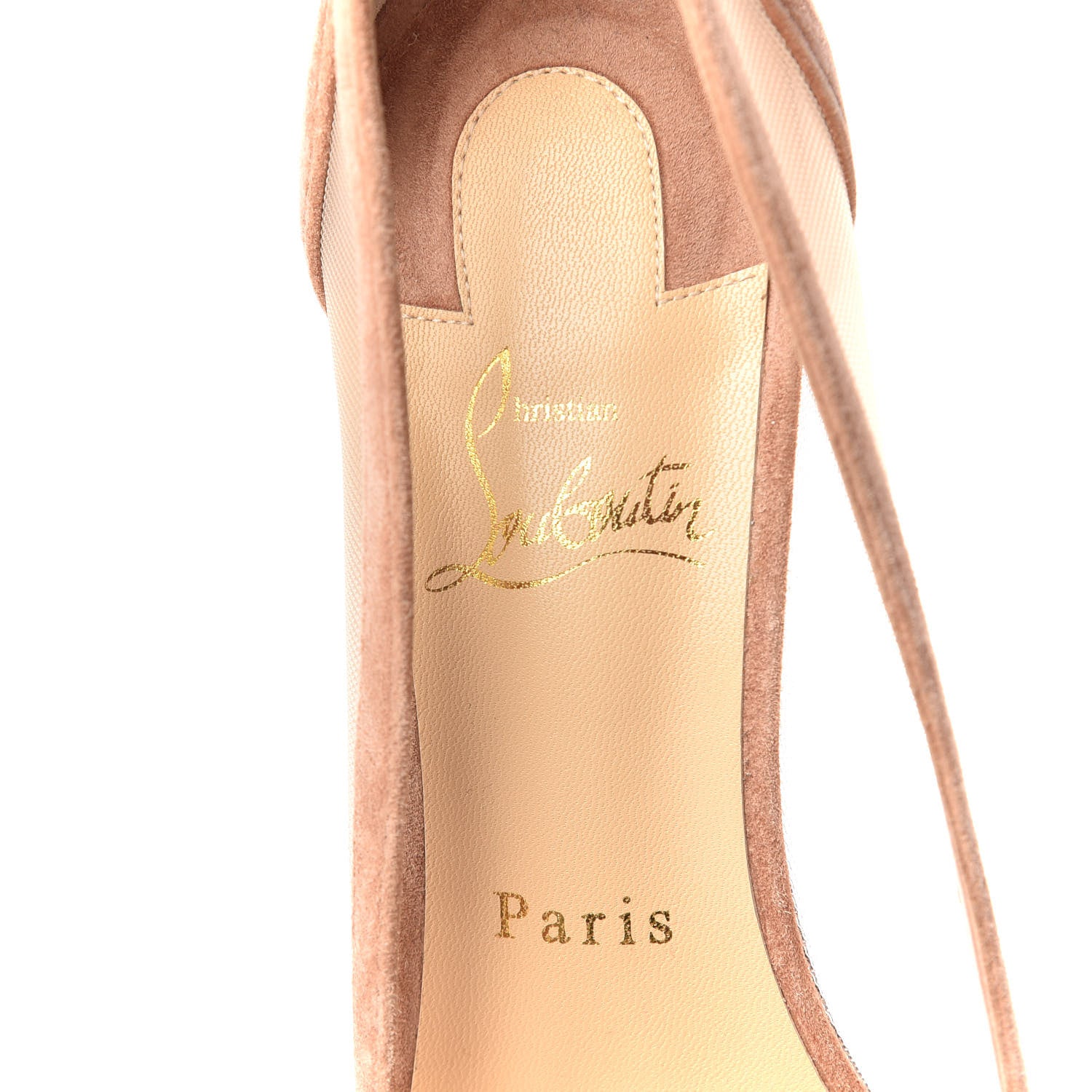 Christian Louboutin Veau Velours Rete Galativi 85 Pumps 38 Courtisane 8 of 11