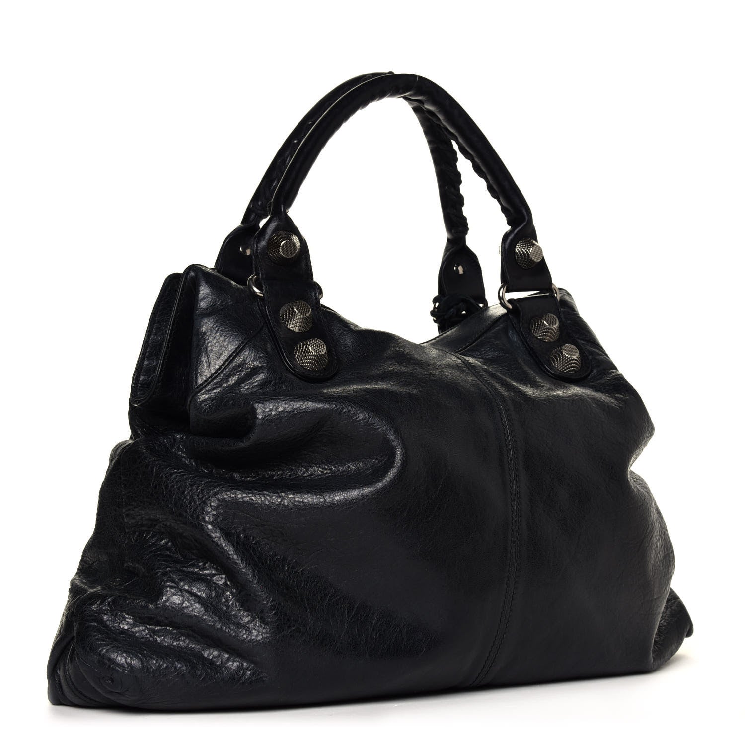 Balenciaga Agneau Giant 21 Silver Hardware Brief Black 2 of 5