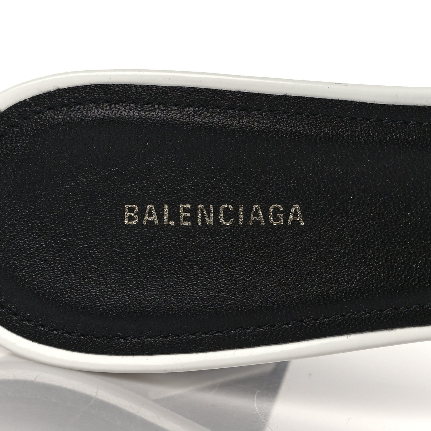 Balenciaga Patinated Calfskin Mule Pumps 36 Optic White 8 of 10