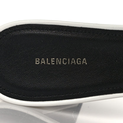 Balenciaga Patinated Calfskin Mule Pumps 36 Optic White 8 of 10