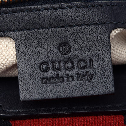 Gucci Monogram Vintage Web Small Boston Navy 6 of 9