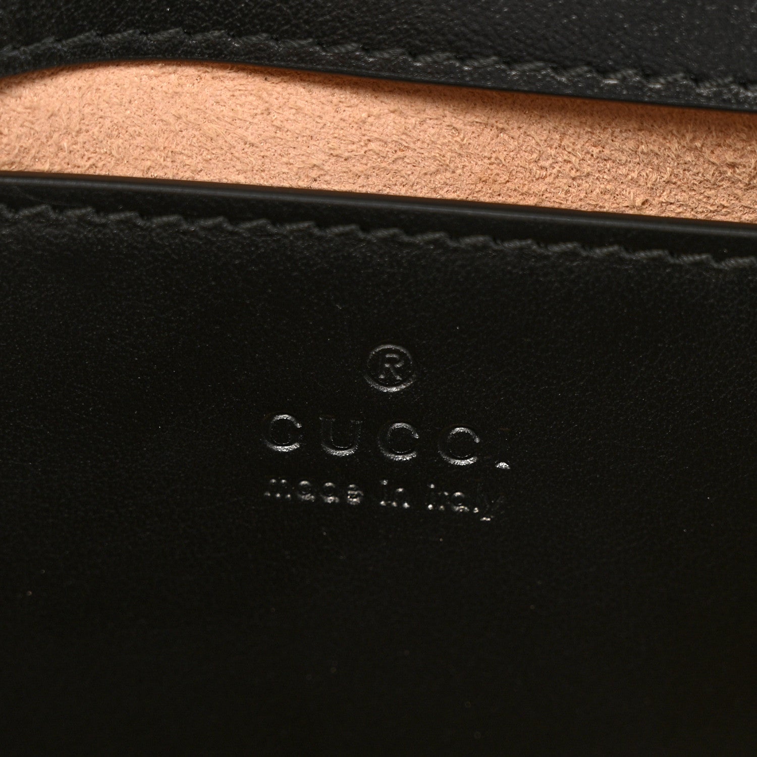 Gucci Calfskin Matelasse Mini GG Marmont Shoulder Bag Black 6 of 10