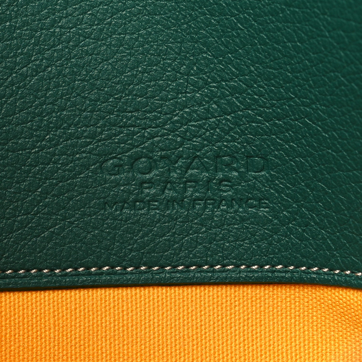 Goyard Goyardine Senat Pochette MM Green 6 of 7