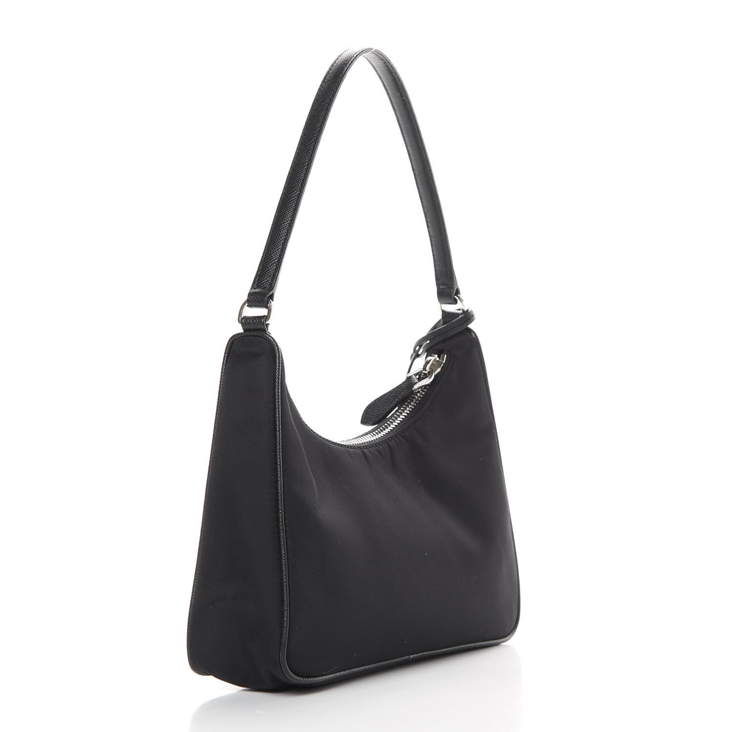 Prada Tessuto Nylon Saffiano Mini Re-Edition 2005 Bag Black 3 of 11