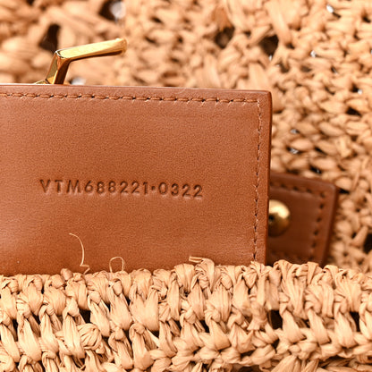 Saint Laurent Raffia Calfskin Medium Panier Tote Naturel 7 of 10