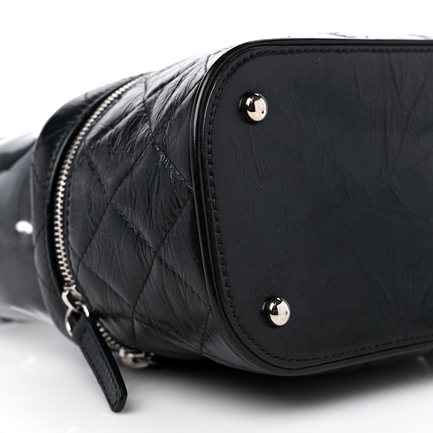Chanel Crumpled Calfskin PVC Quilted Flap Black 8 of 10