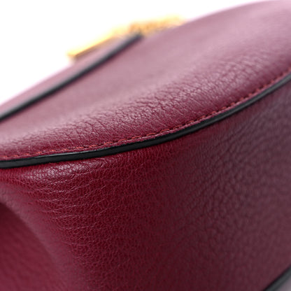 Chloe Grained Lambskin Mini Drew Shoulder Bag Wine Purple 9 of 15