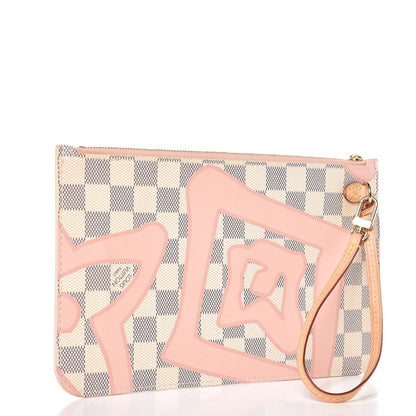 Louis Vuitton Damier Azur Tahitienne Neverfull MM GM Pochette 3 of 7