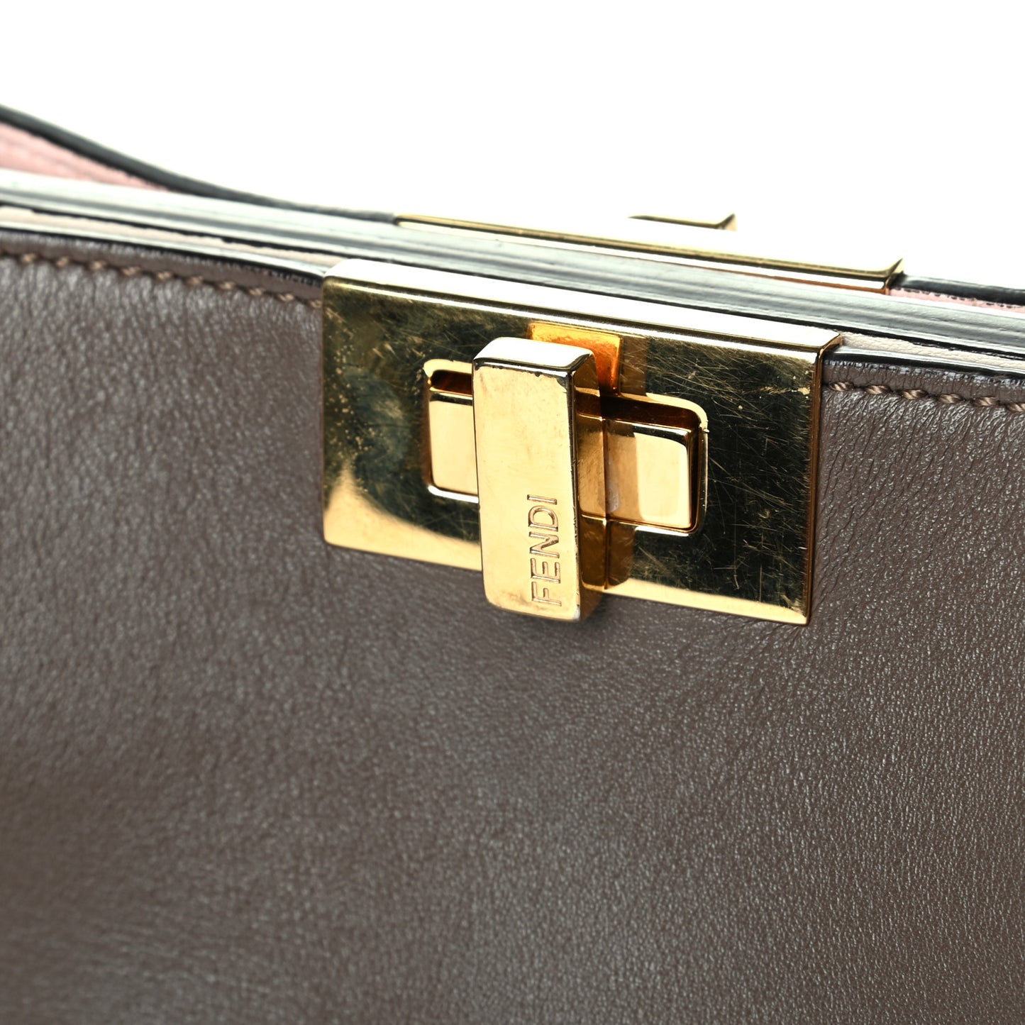 Vitello Tahiti Burro Bi-Color Medium Peekaboo Iconic Essentially Satchel Maya Camelia Confetto