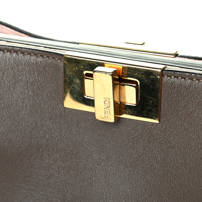 Fendi Vitello Tahiti Burro Bi-Color Medium Peekaboo Iconic Essentially Satchel Maya Camelia Confetto 6 of 7