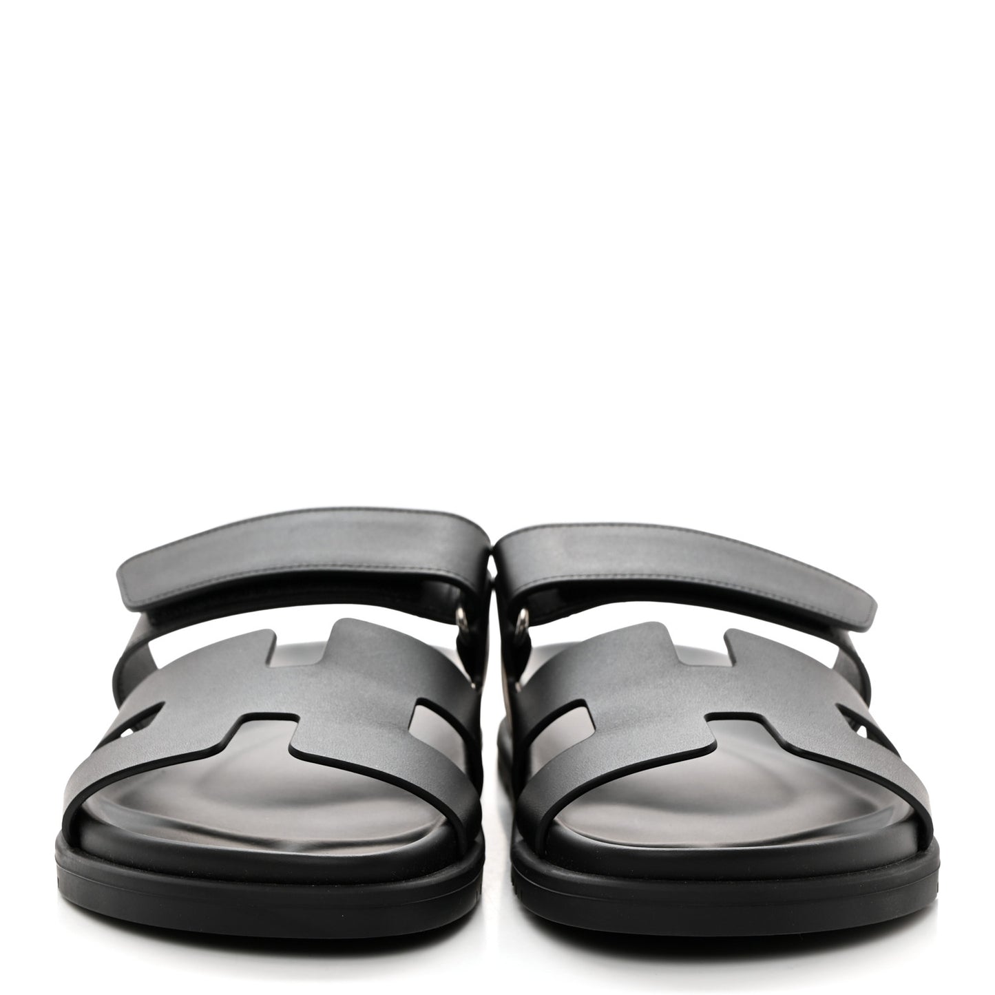 Calfskin Womens Chypre Sandals 37.5 Black
