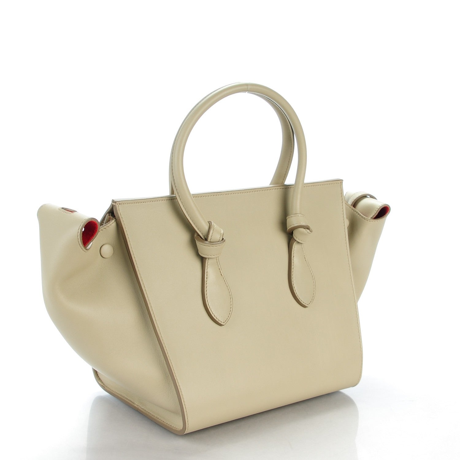 Celine Smooth Calfskin Mini Tie Tote Beige 3 of 7
