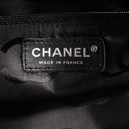 Chanel Calfskin Quilted Large Cambon Bowler Beige Black 6 of 7