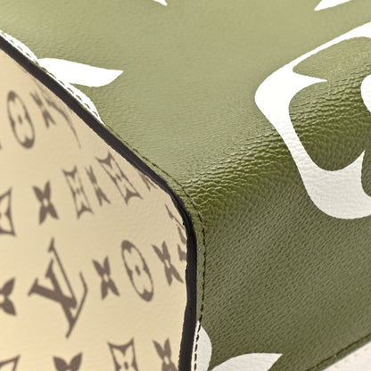 Louis Vuitton Monogram Giant Onthego GM Kaki Beige 12 of 13