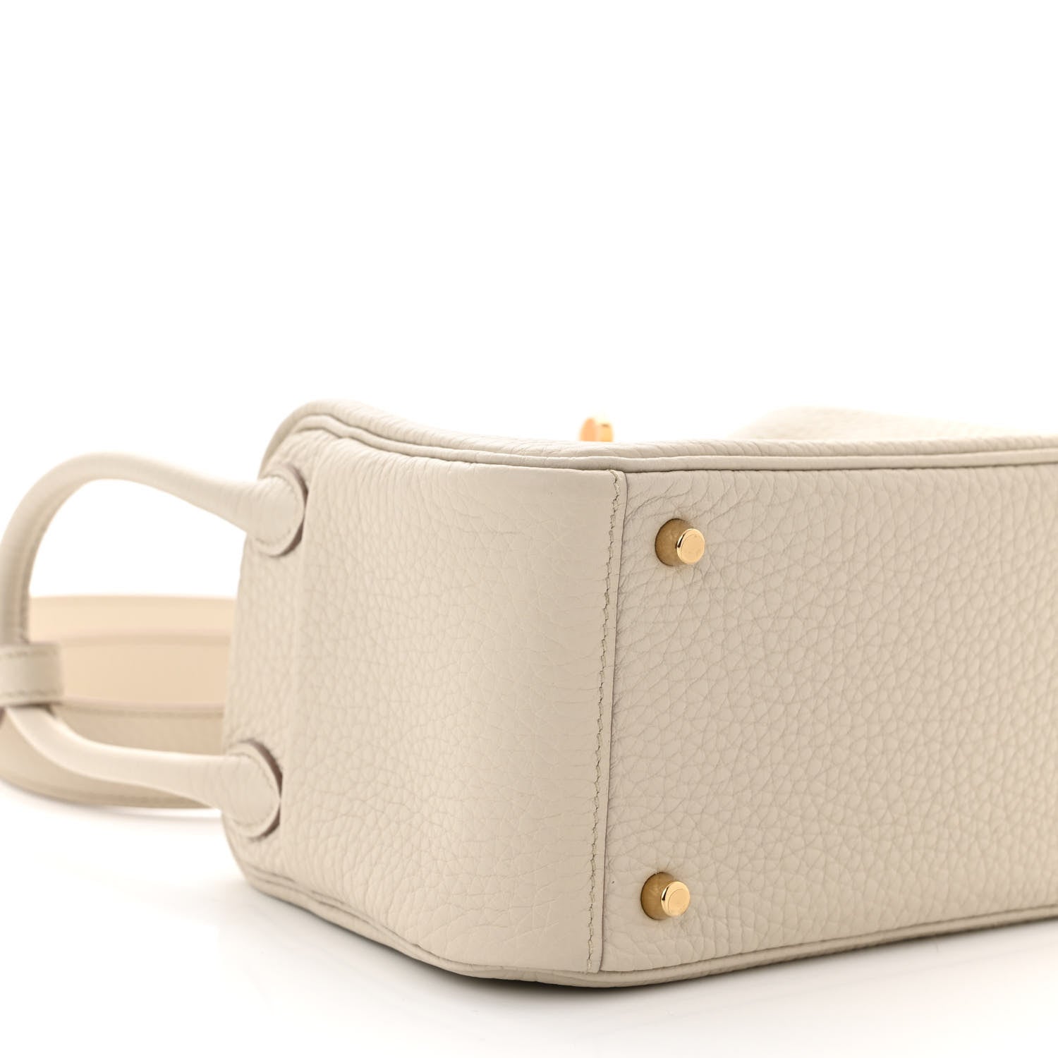 Hermes Taurillon Clemence Mini Lindy 20 Beton 9 of 11