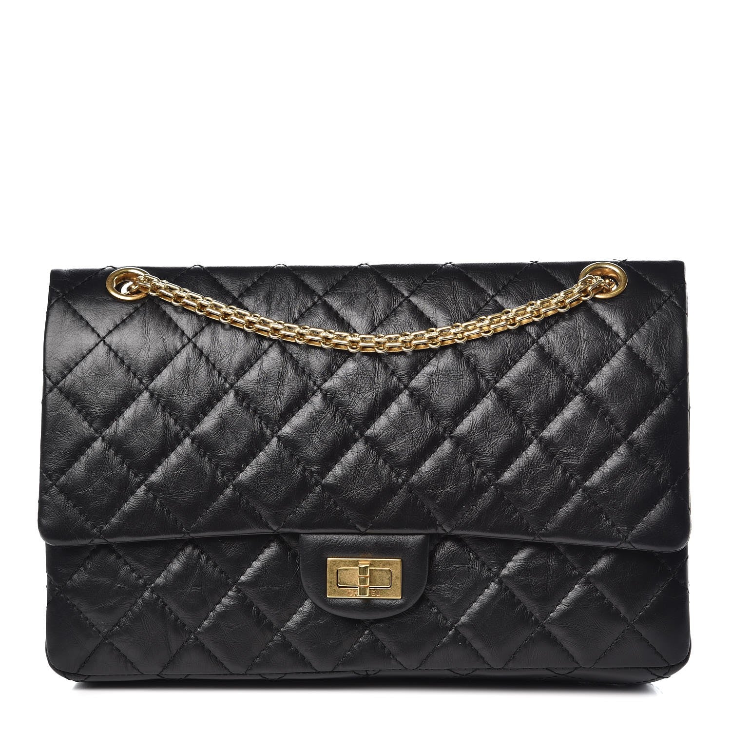 Chanel Aged Calfskin Quilted 2.55 Reissue 226 Flap Black 1 of 10