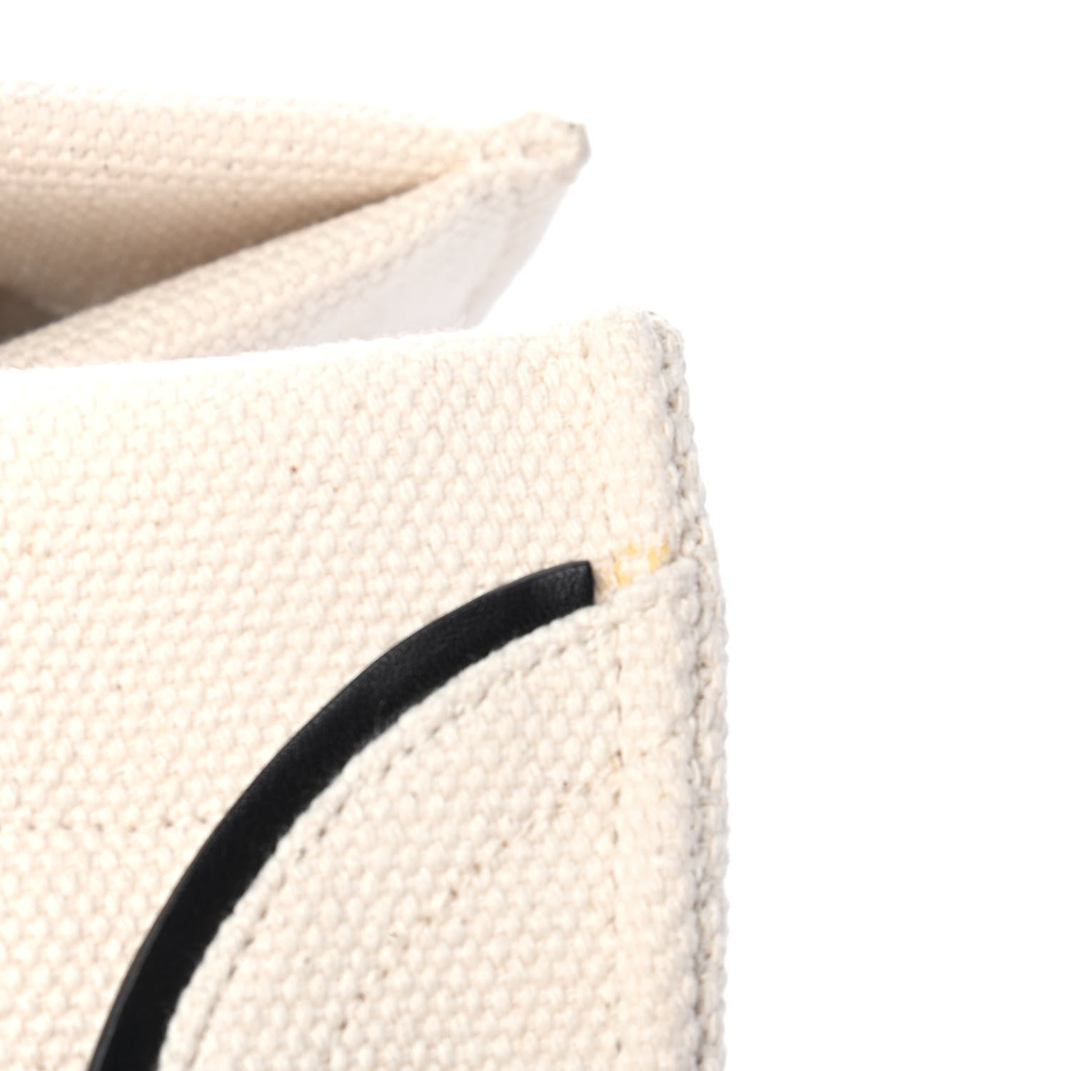 Celine Cotton Canvas Medium Phantom Luggage White Black 11 of 11