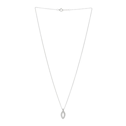 Tiffany Platinum Diamond Swing Pendant Necklace 3 of 4