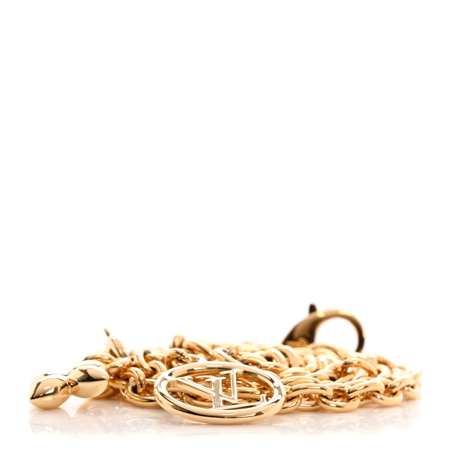 Metal Lily Chain Strap Gold