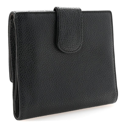 Chanel Caviar Timeless CC Compact French Wallet Black 3 of 8