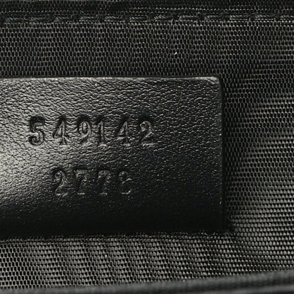 Gucci Calfskin Matelasse GG Marmont Zip Around Card Case Black 6 of 13