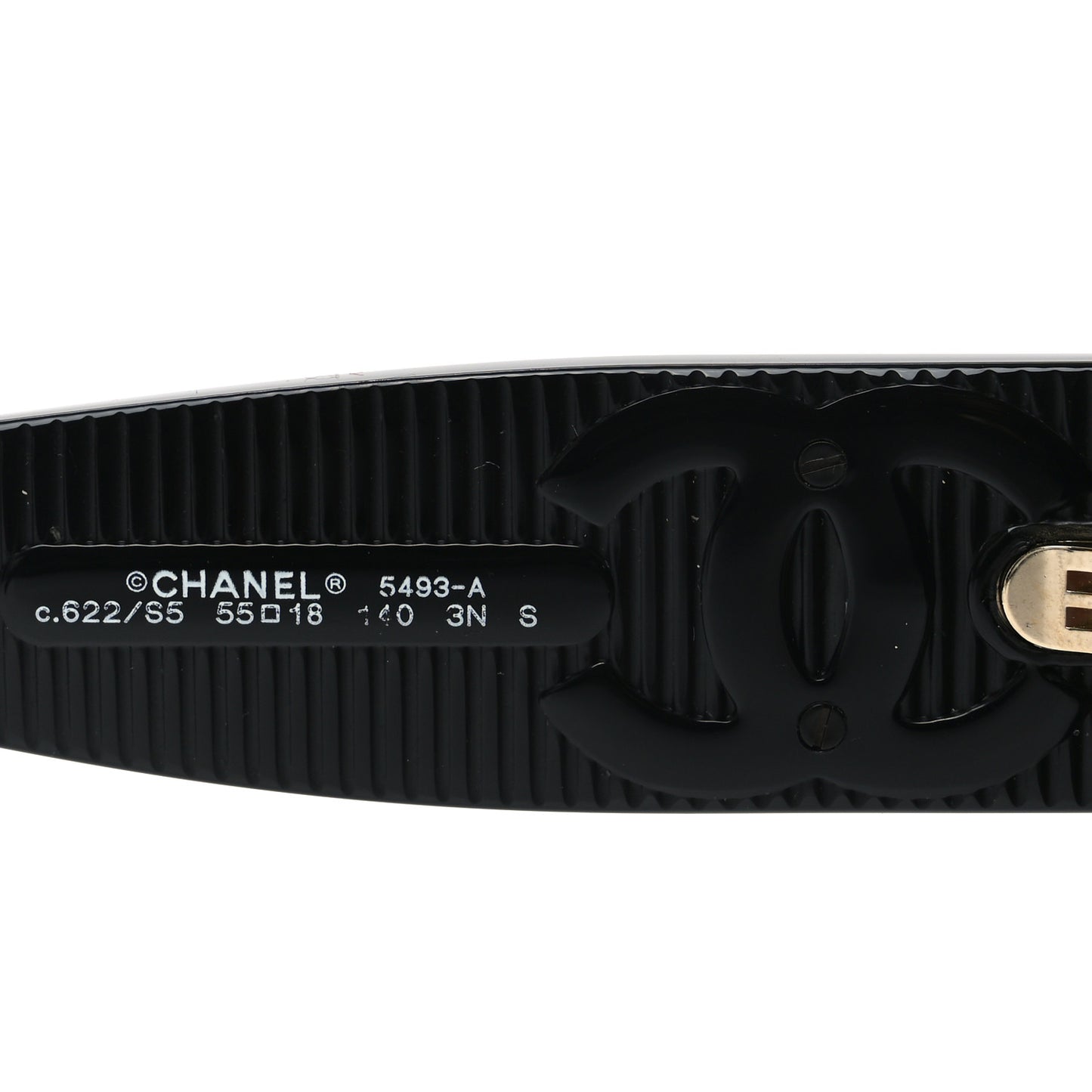 Acetate Rectangle Sunglasses 5493-A Black